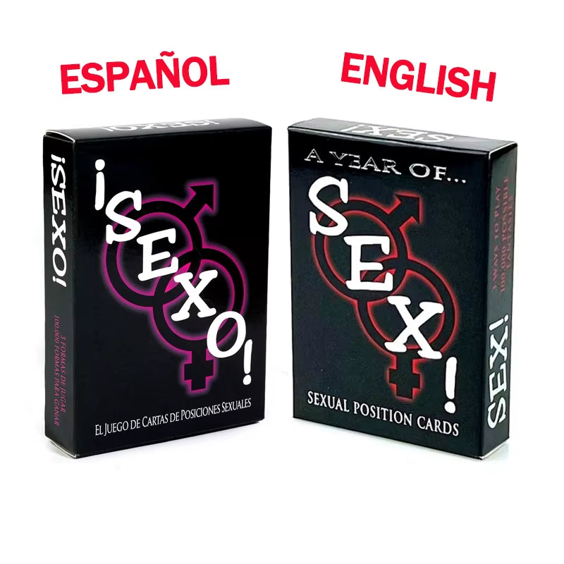 Erotic Bedroom Play Cards – English & Spanish Roleplay Deck