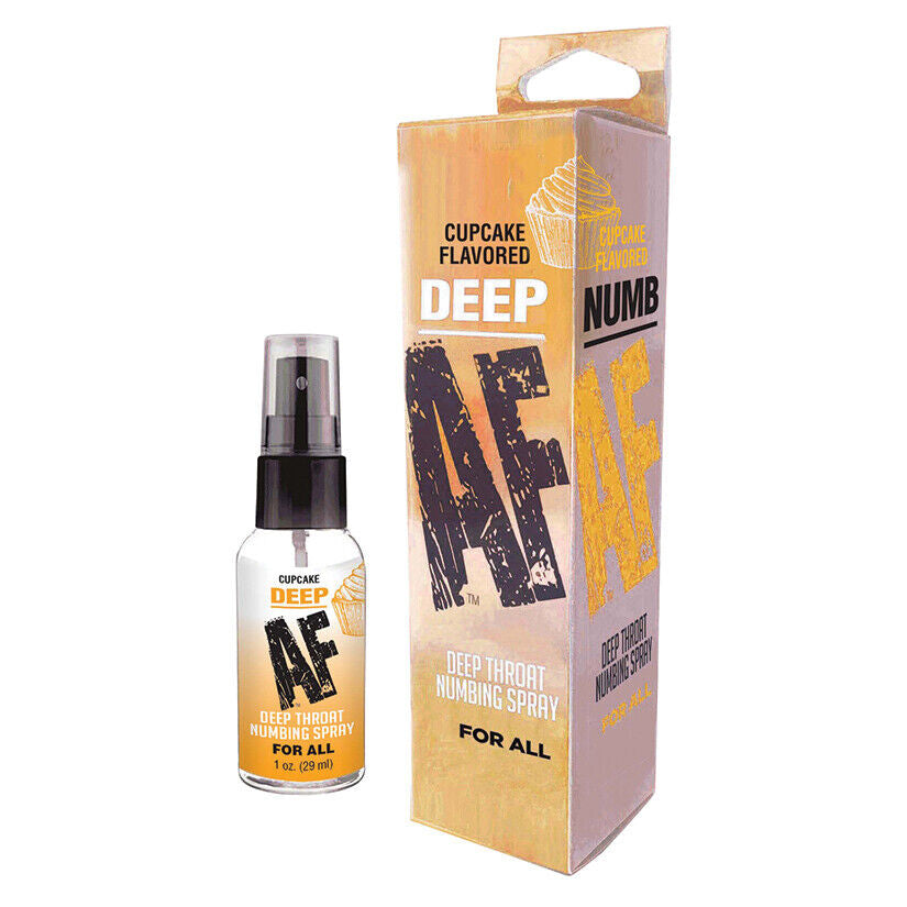 Deep AF Flavored Deep Throat Oral Sex Desensitizing Numb Numbing Spray 1 Oz