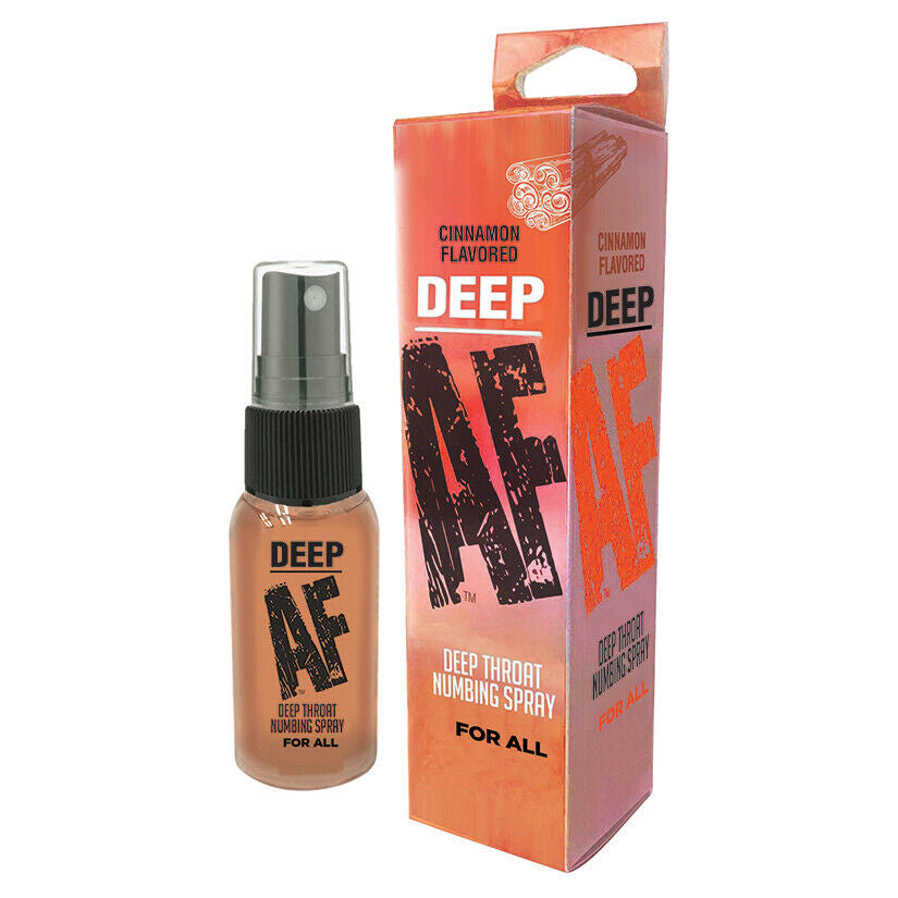 Deep AF Flavored Deep Throat Oral Sex Desensitizing Numb Numbing Spray 1 Oz