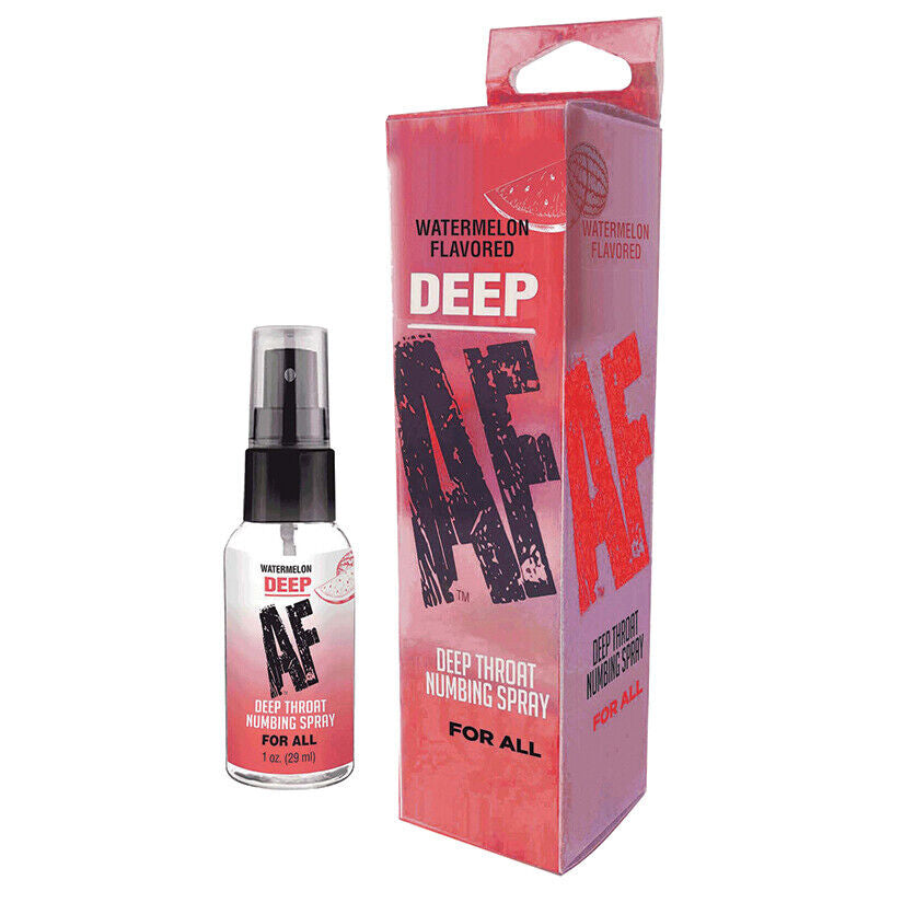 Deep AF Flavored Deep Throat Oral Sex Desensitizing Numb Numbing Spray 1 Oz