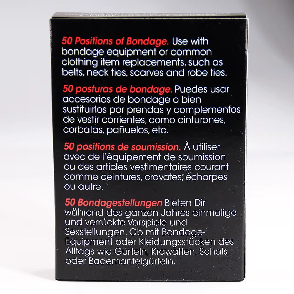 Erotic Bedroom Play Cards – English & Spanish Roleplay Deck