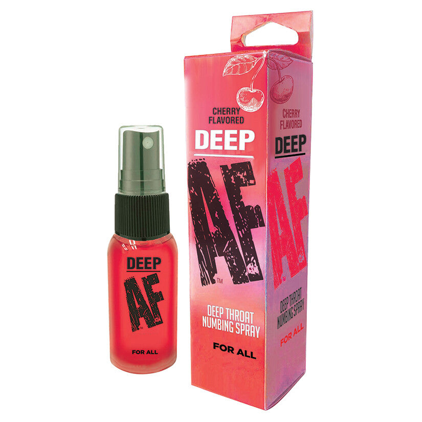 Deep AF Flavored Deep Throat Oral Sex Desensitizing Numb Numbing Spray 1 Oz