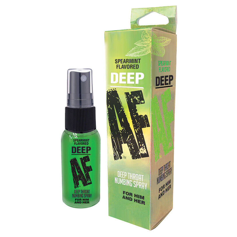 Deep AF Flavored Deep Throat Oral Sex Desensitizing Numb Numbing Spray 1 Oz