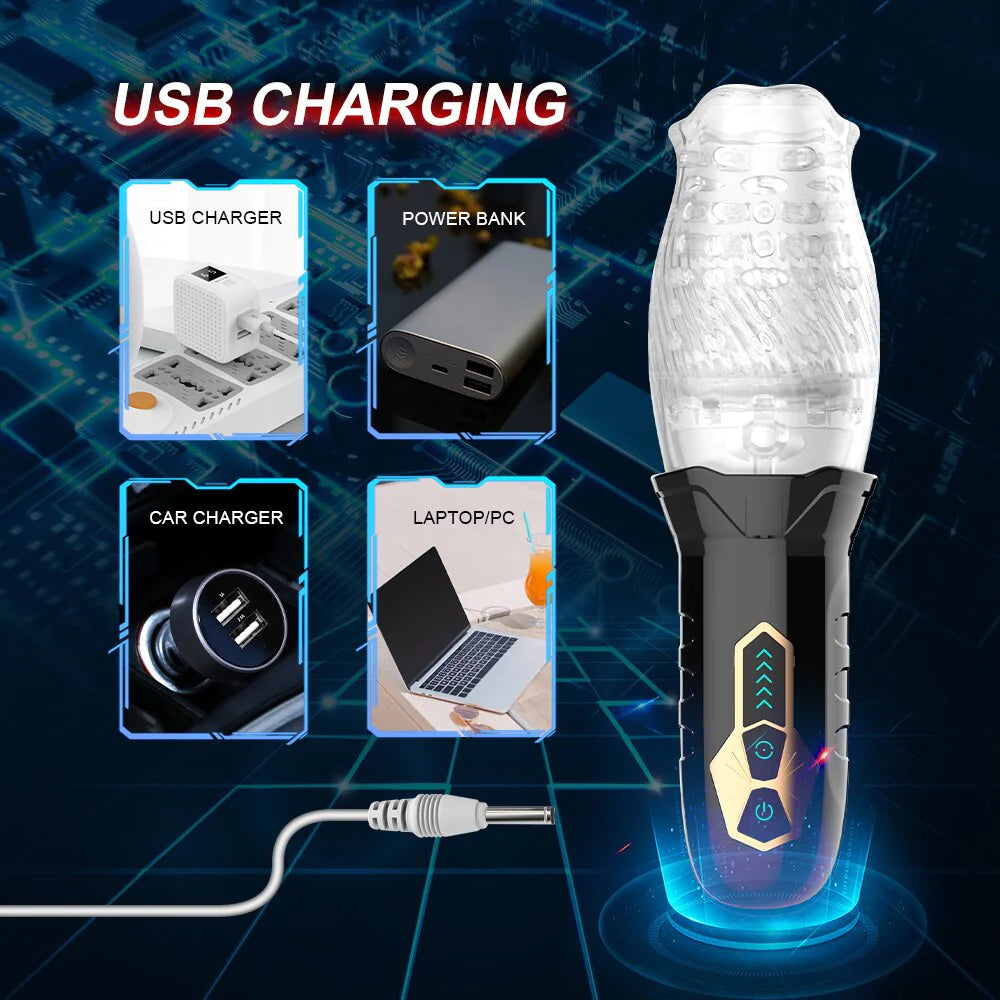 Stamina+ Rotating Stimulator Masturbator Cup For Men’s Performance Boost