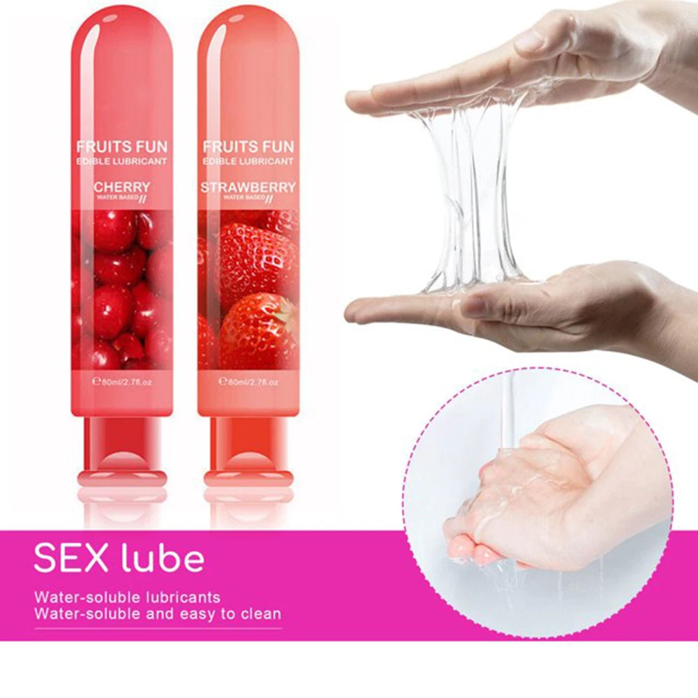 Smooth & Juicy – 80ml Flavored Lubricant for Sensual Massage & Toys