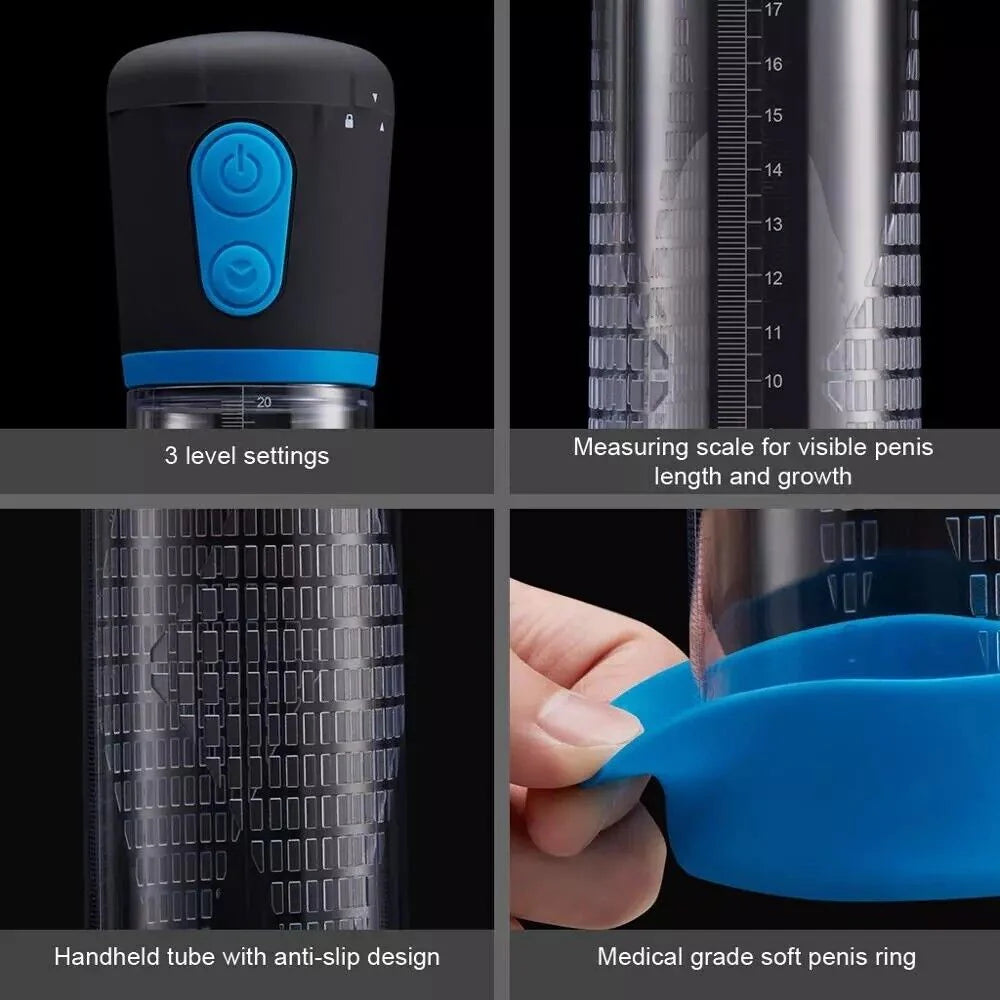 Vacuum Penis Pump for Male ED Enhancement Erectile Enlargement Penis Enlarger BG