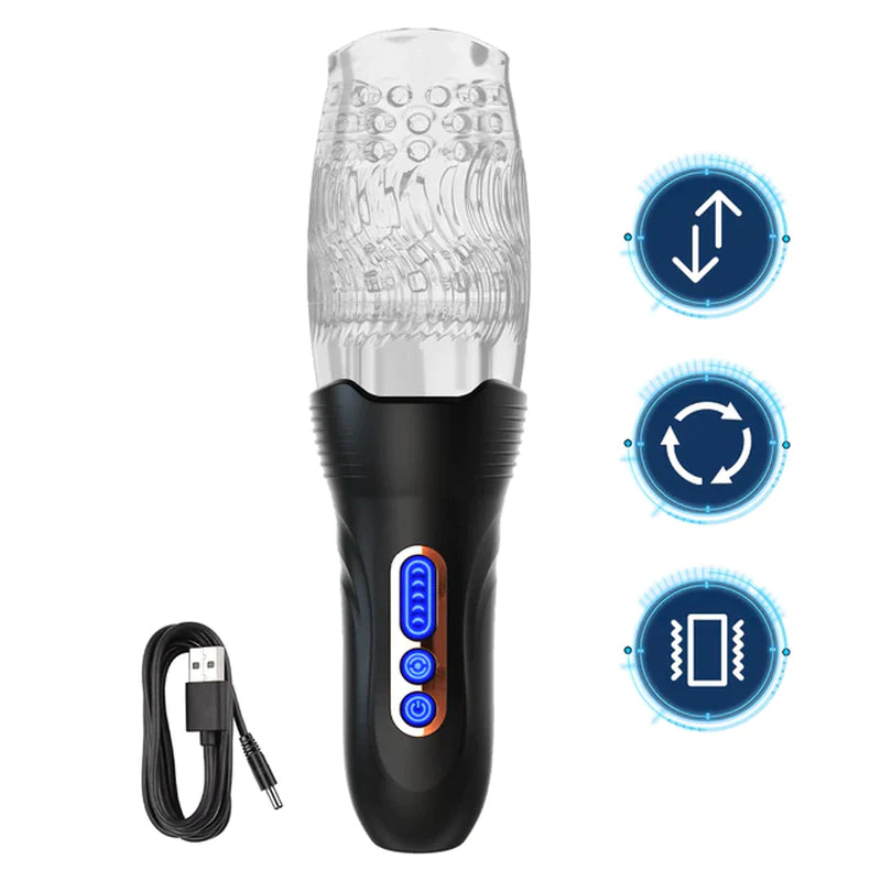 Stamina+ Rotating Stimulator Masturbator Cup For Men’s Performance Boost