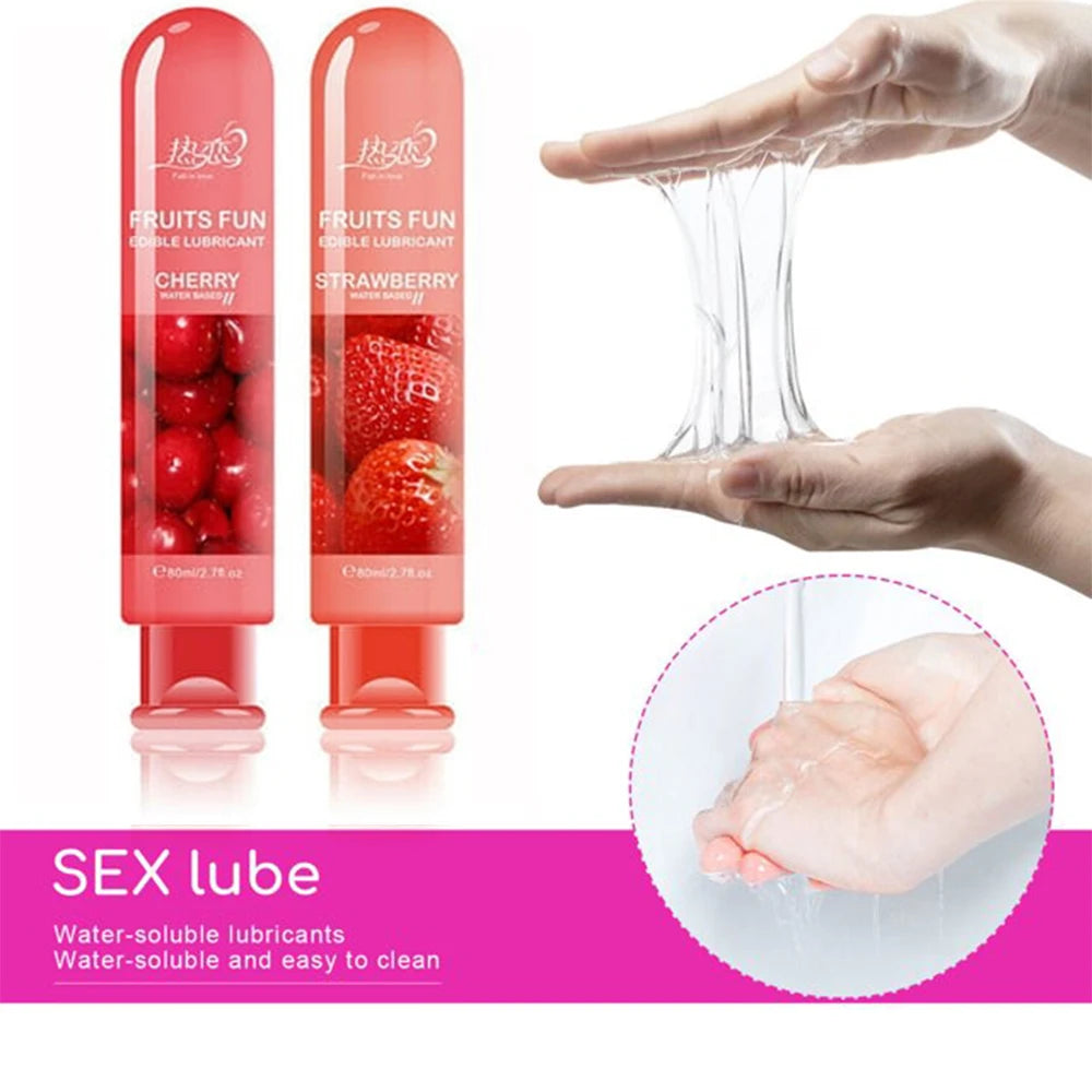 Smooth & Juicy – 80ml Flavored Lubricant for Sensual Massage & Toys