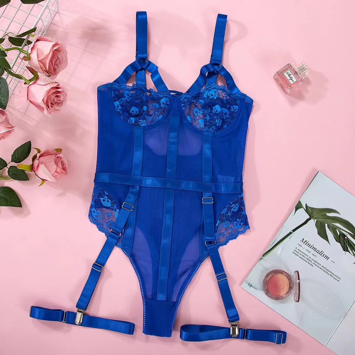 Lace Garter Underwear Set