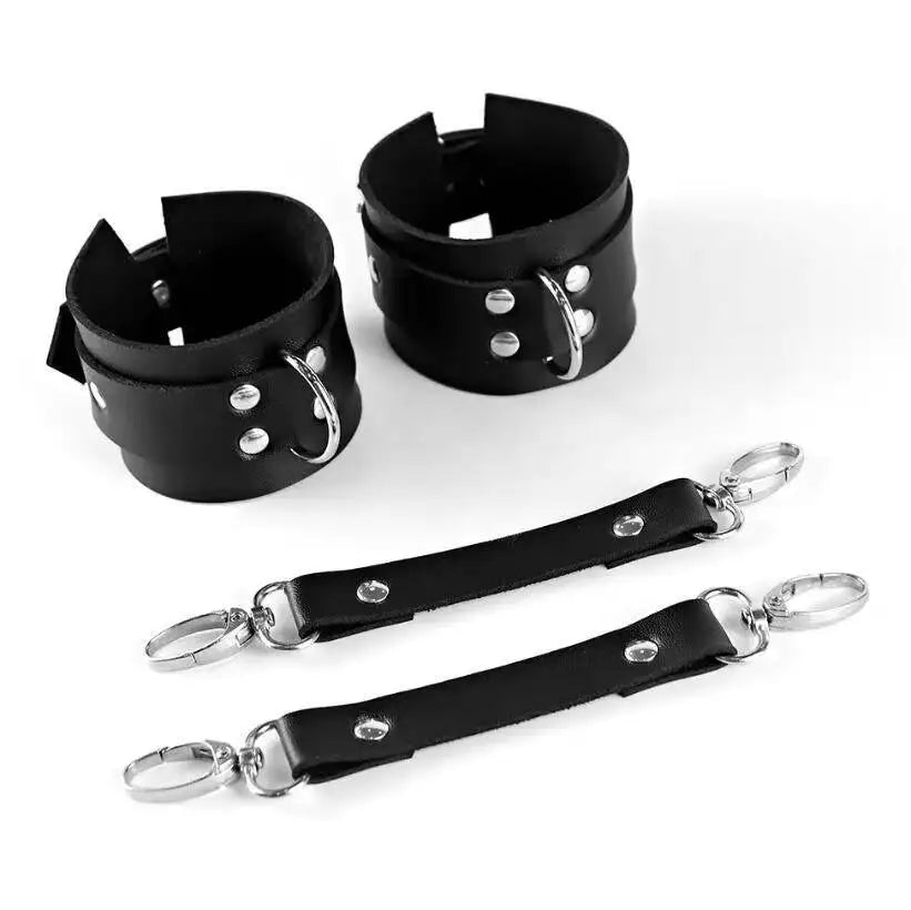 Leather Hand and Ankle Bondage Harness