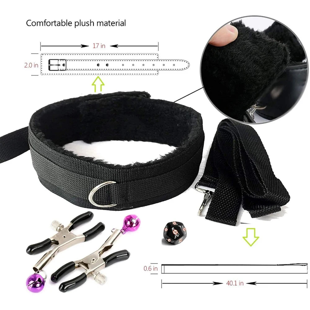 15 Piece BDSM Bondage Restraint Kit