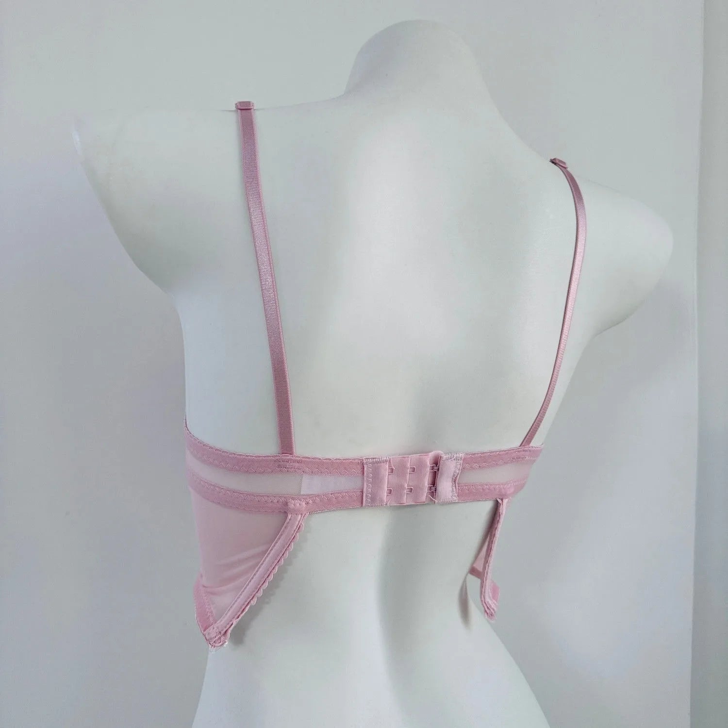 Lace Up Corset Style Bra and Underwear Set