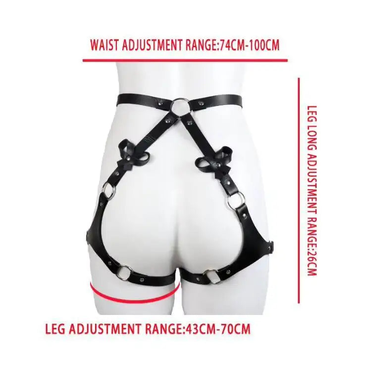 Leather Hand and Ankle Bondage Harness