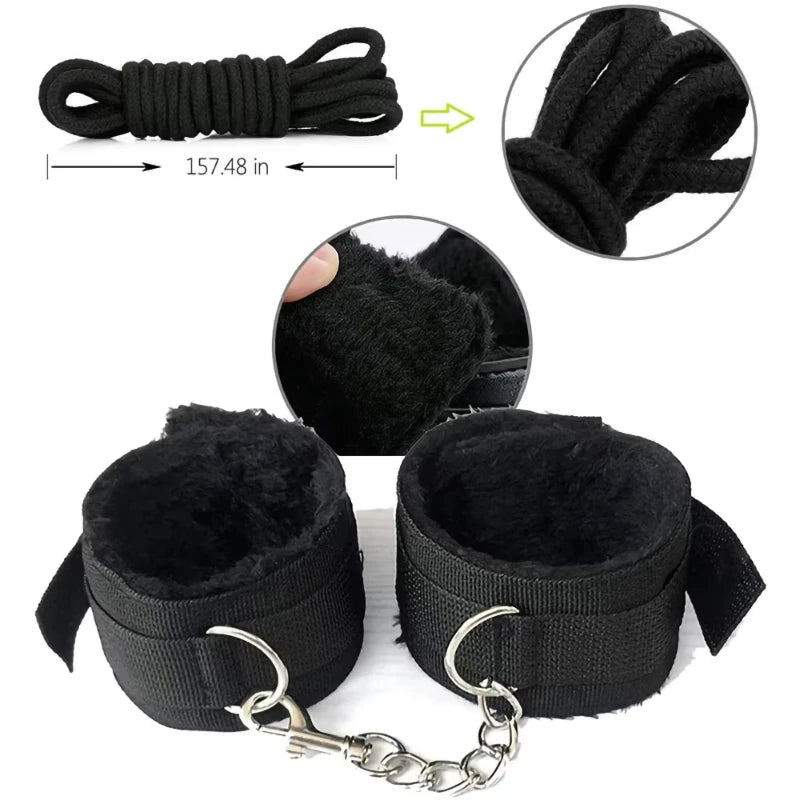 15pcs BDSM Bondage Restraint Kit