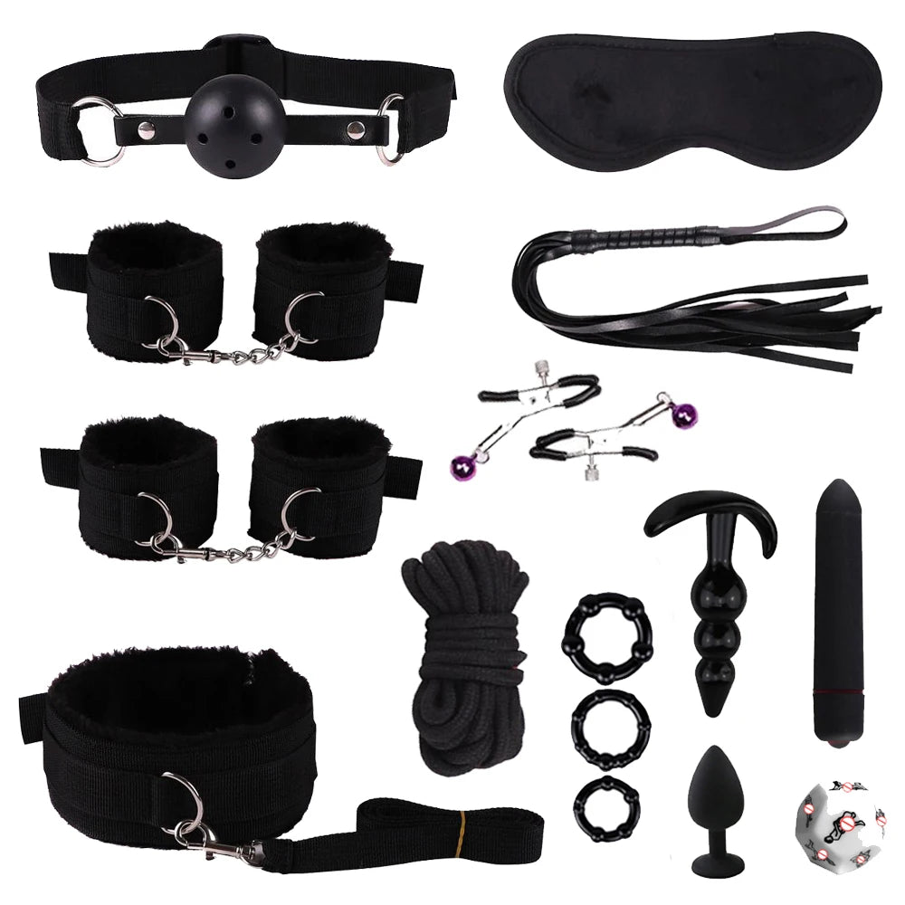 15 Piece BDSM Bondage Restraint Kit