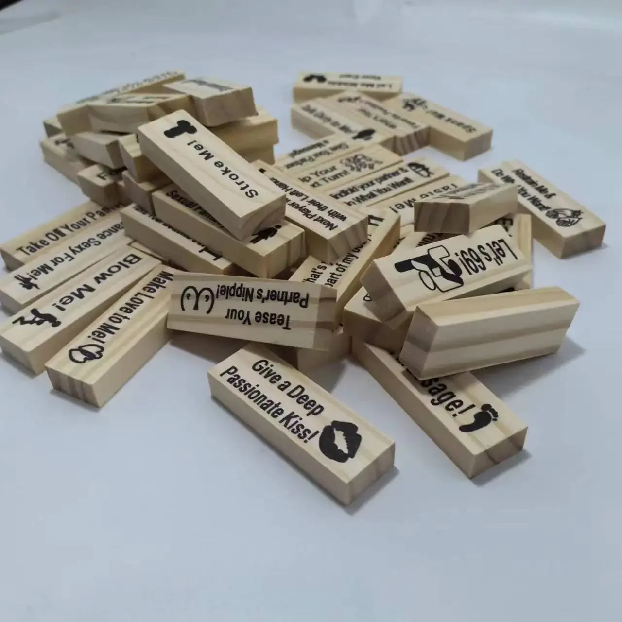 Naughty Tower – 48-Piece Adult Stacking Game for Couples & Parties