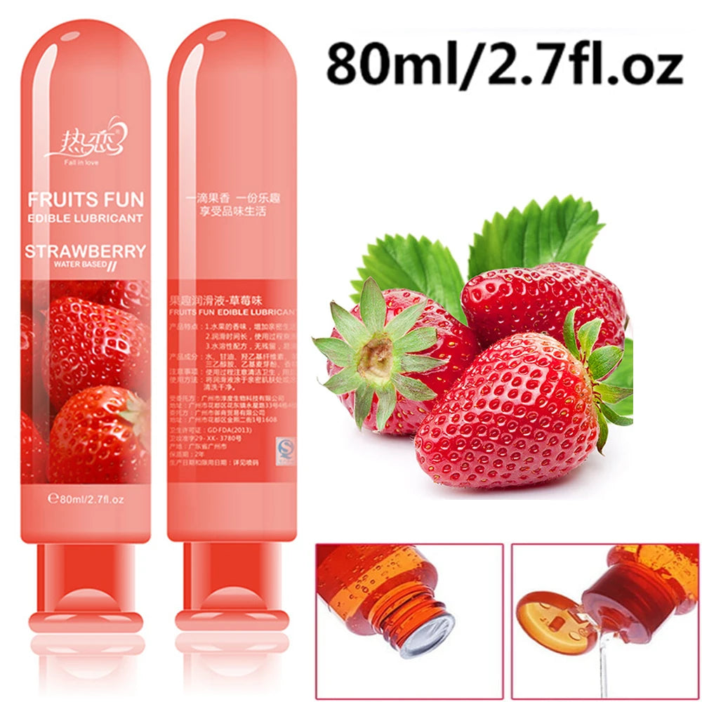 Smooth & Juicy – 80ml Flavored Lubricant for Sensual Massage & Toys